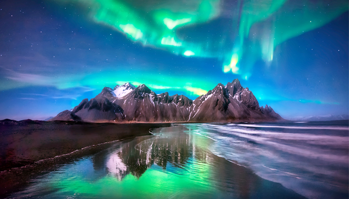 Lieux pour voir les aurores boréales - Islande