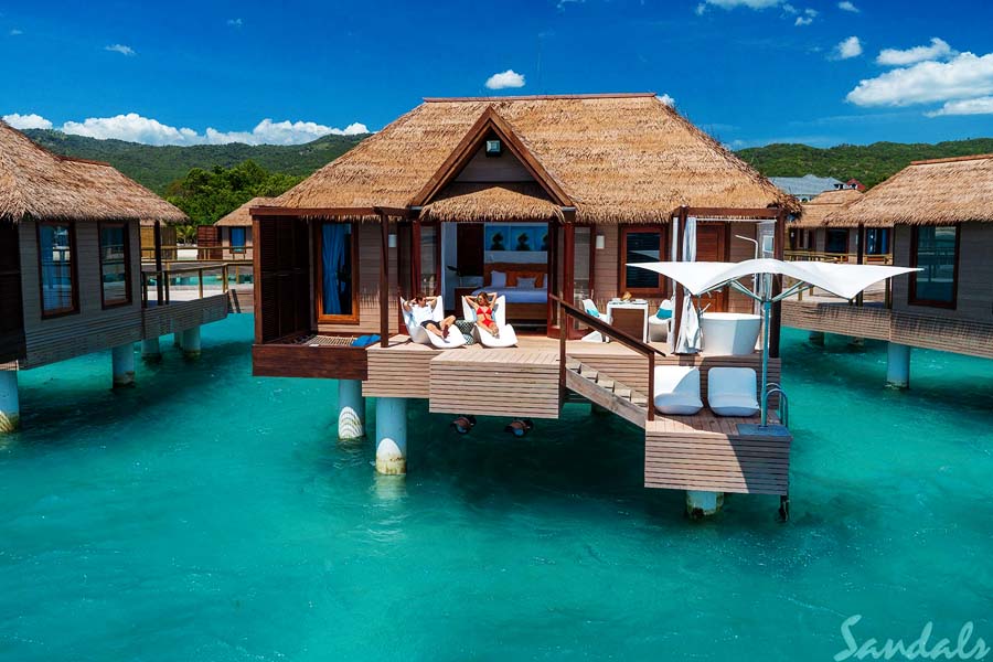 Overwater bungalows - Sandals South Coast