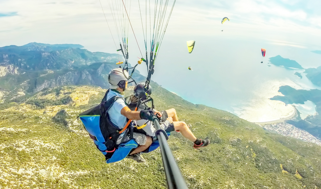 holiday destinations for young couples - Paragliding
