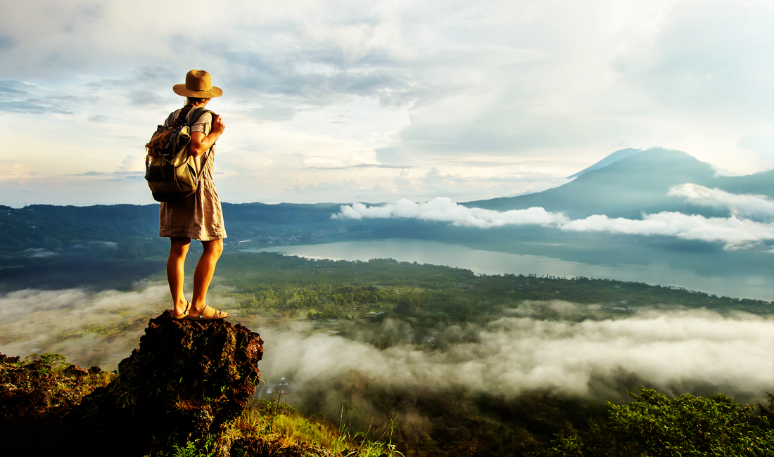 Best time to visit Bali - Sunrise from Mount Batur